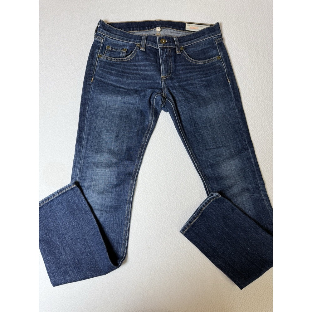 Rag & Bone /JEAN Women's Skinny Jeans Size 25 Blue Denim‎ Made in USA Mid Rise